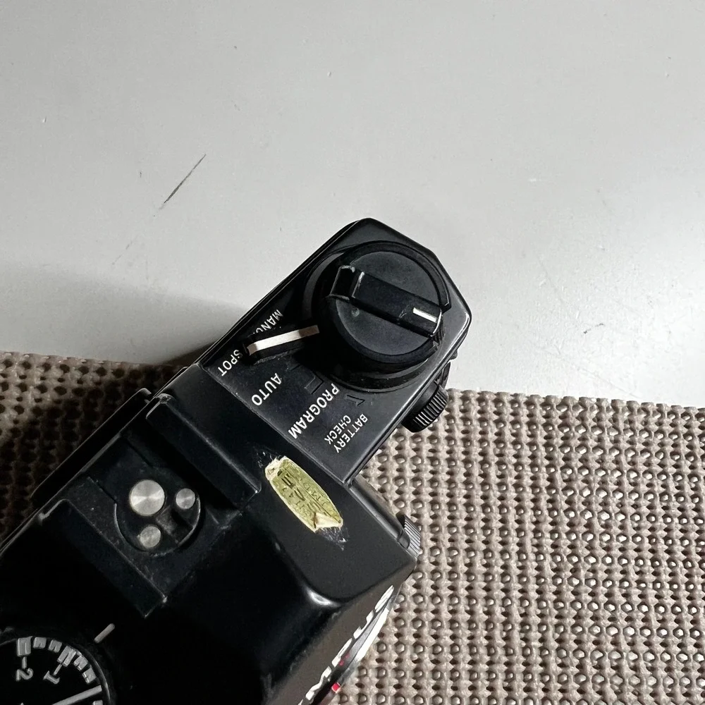 Olympus OM-2S Program 35mm SLR Film Camera Body Black For Parts Repair